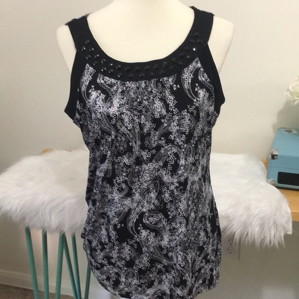 Saint Tropez West tank top blouse size large